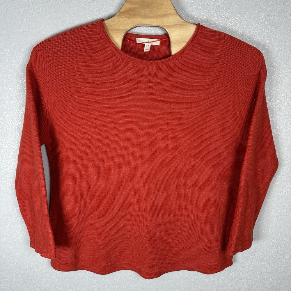 Seasalt Cornwall Fruity Jumper II Wool Blend‎ Sweater Orange Red Womens US 16
